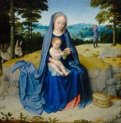 The Rest on The Flight into Egypt by Gerard David